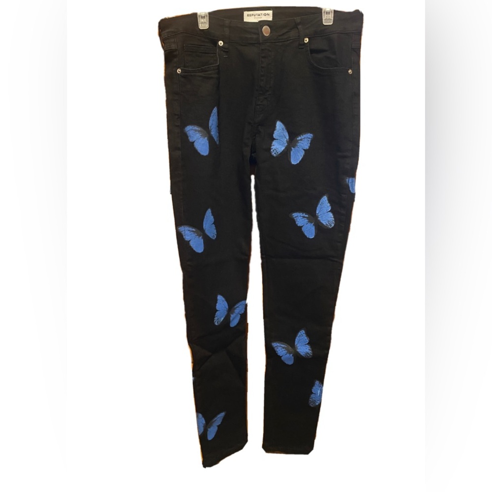 Reputation Studios Skinny Butterfly Jeans